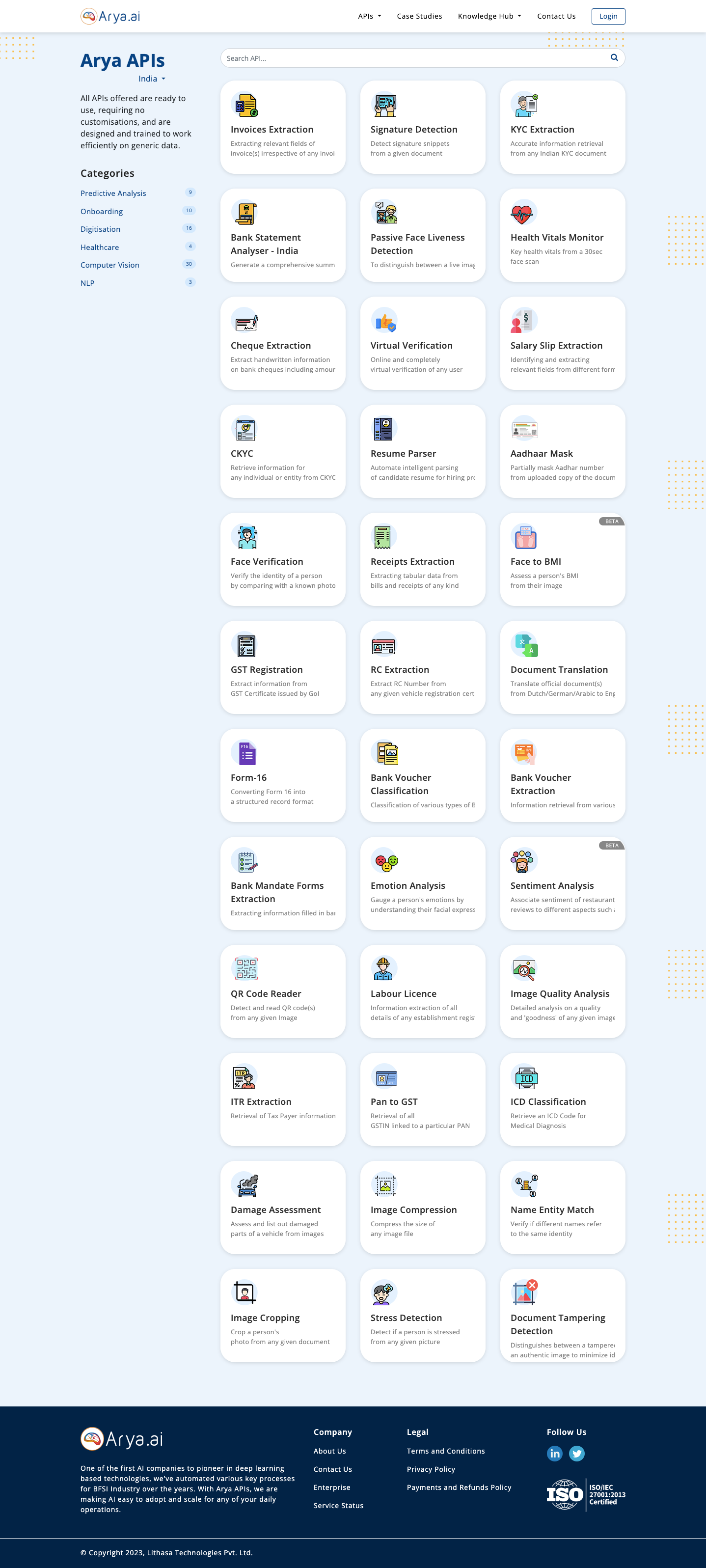 API Listing